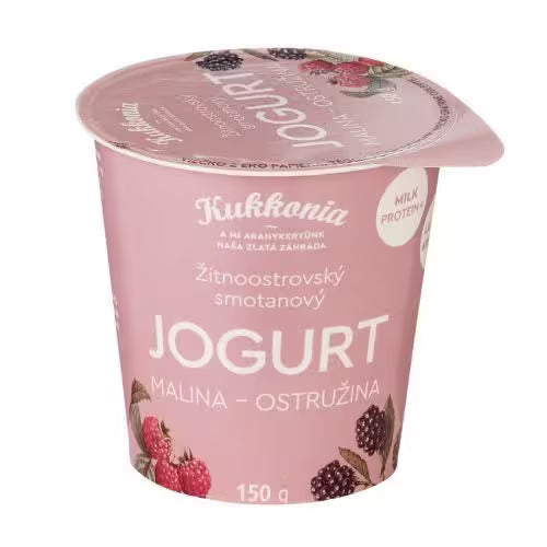 Jogurt malina-ostružina 150g Kukkonia