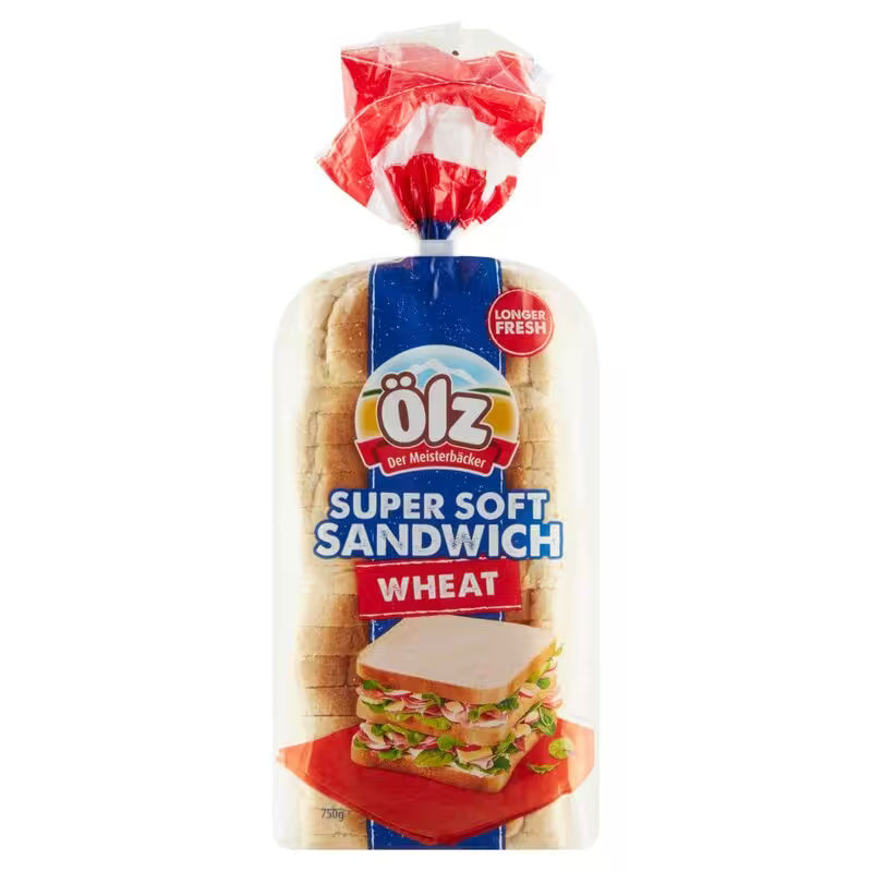 Chlieb toastový americký svetlý 750g Ölz