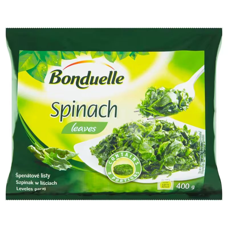 Mrazené Špenátové listy 400g Bonduelle