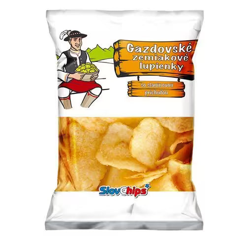 Gazdovské zemiakové lupienky slanina SlovChips 75 g