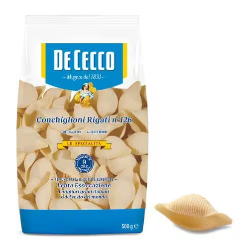 Cestoviny conchiglioni rigati 500g de Cecco