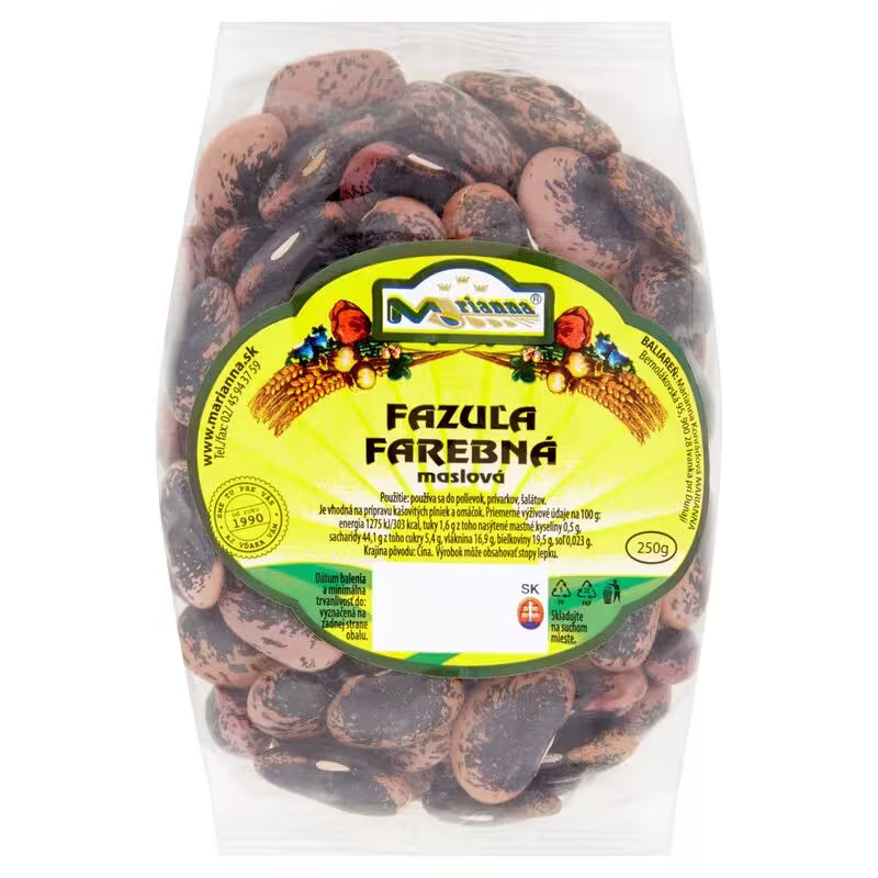 Fazuľa farebná maslová 250g, Marianna