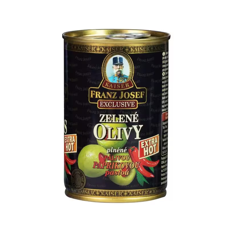 Olivy zelené s papričkou 300g Franz Josef Kaiser