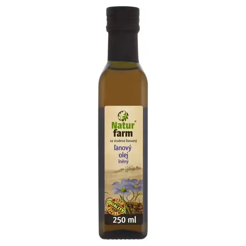 Olej ľanový 250ml Natur Farm