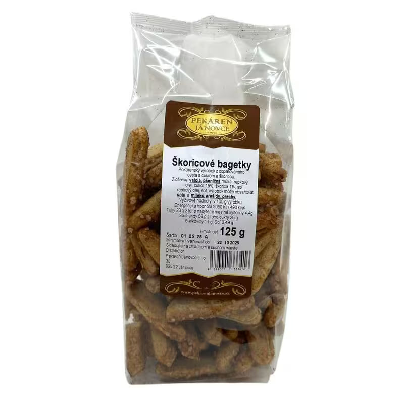 Bagety škoricové 125g Pekáreň Jánovce