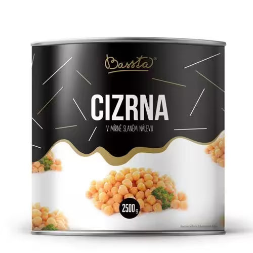 Cícer sterilizovaný 2,5kg Bassta