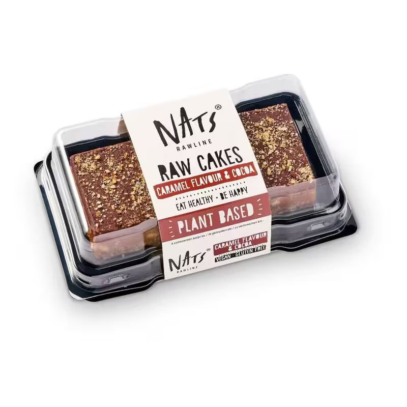 Mrazený Raw Dezert DUO Čokoláda & Karamel 2x65g Nats