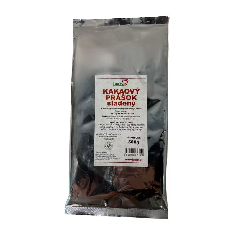 Kakaový prášok sladený 500g Lunys