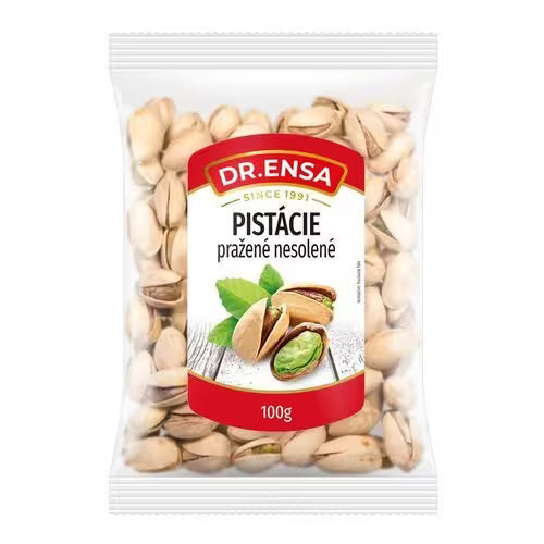 Pistácie pražené nesolené 100g Ensa