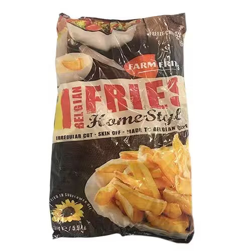 Mrazené Hranolky steakové rustic fries bez šupky 2,5kg Farm Frites