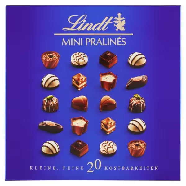 Lindt Mini Pralinés čokoládové bonbóny z mliečnej a horkej čokolády 100g