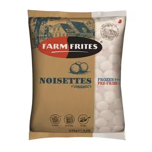 Mrazené Krokety zemiakové Noisettes 2,5kg Farm Frites