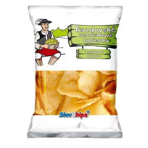 Gazdovské zemiakové lupienky cesnak SlovChips 75 g