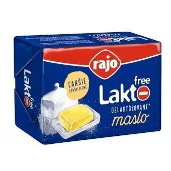 Maslo bezlaktózové 82% 125g Rajo