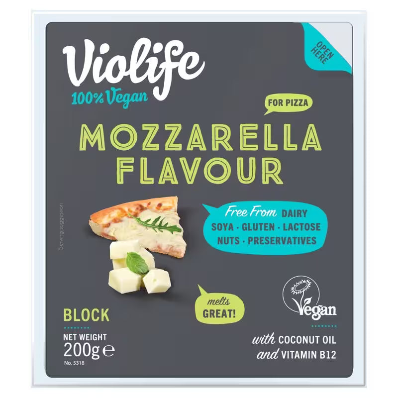 Syr rastlinný Mozzarella na pizzu 200g Violife