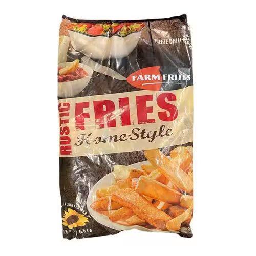 Mrazené Hranolky so šupkou Rustic fries 2,5kg Farm Frites