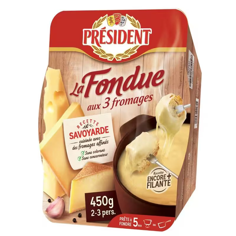 Syr La Fondue z 3 druhov syrov 450g Président