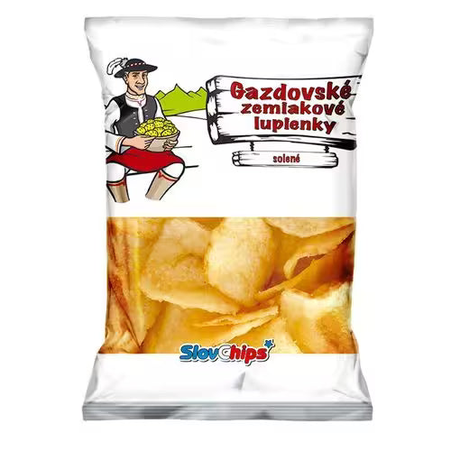 Gazdovské zemiakové lupienky solené SlovChips 70 g