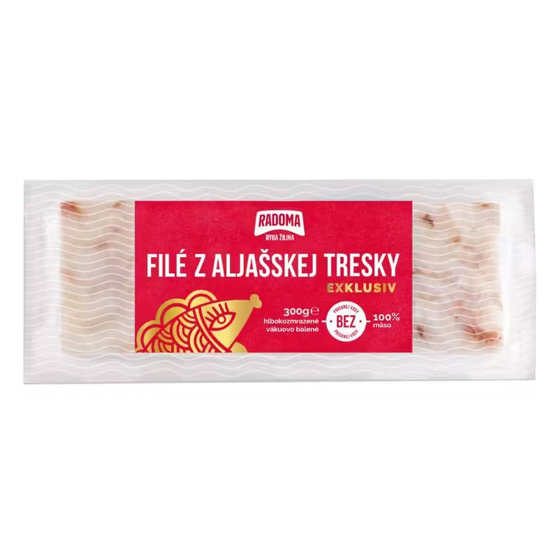 Mrazené Rybie Filé z aljašskej tresky Exklusiv 3x100g Radoma