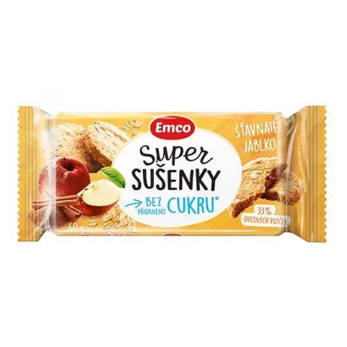 Emco Super sušienky Šťavnaté jablko 60g
