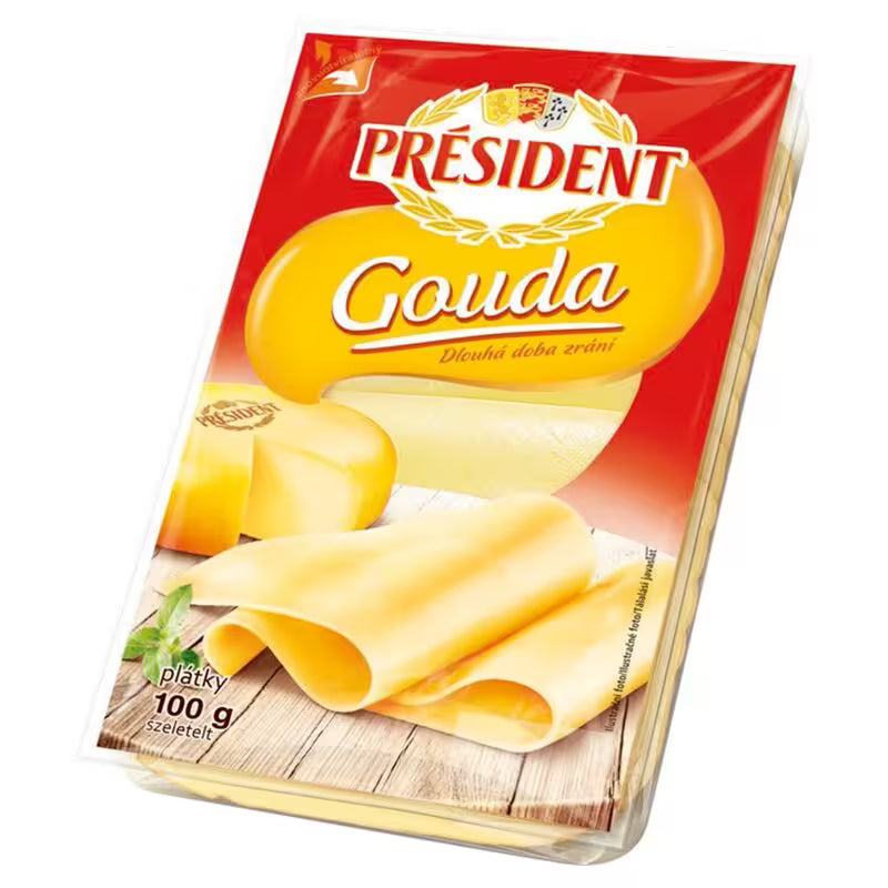 Syr Gouda plátky 100g Président