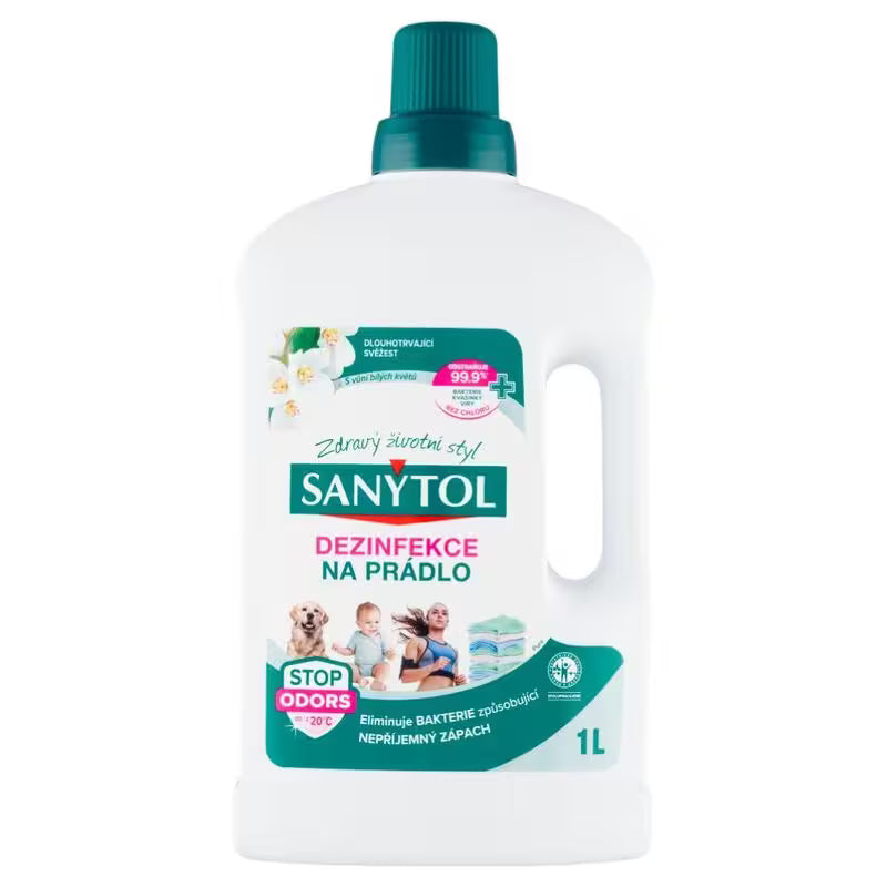 Sanytol Dezinfekcia na bielizeň Biele kvety 1l