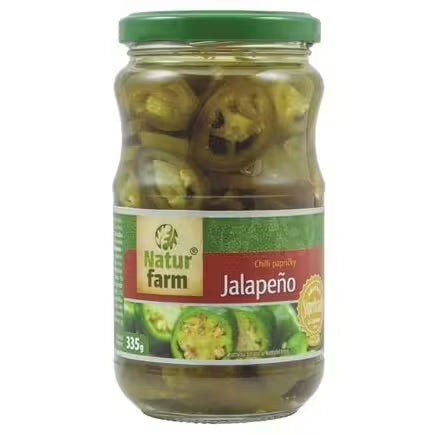 Jalapeňos papričky krájané 335g Natur Farm