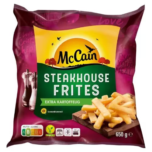 Mrazené Hranolky steakové 650g McCain