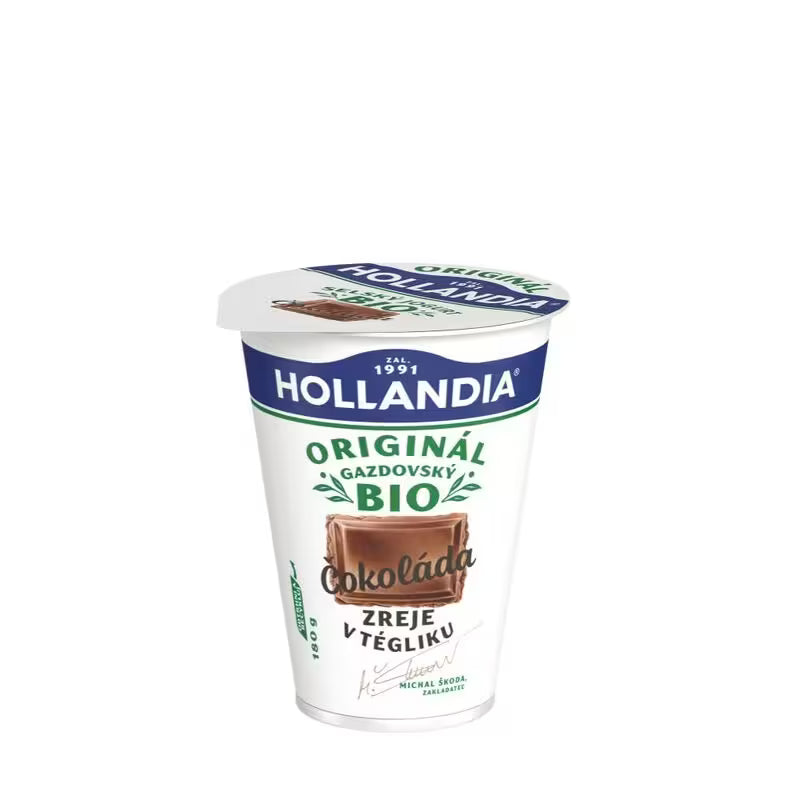 Jogurt BIO Gazdovský čokoláda 180g Hollandia VÝPREDAJ