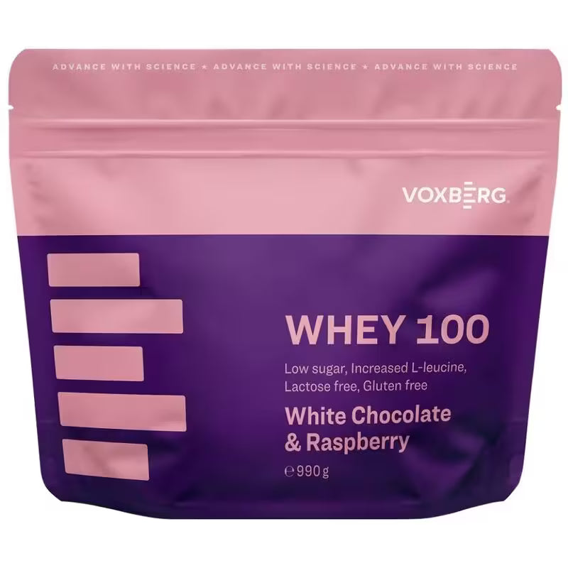 Proteín Whey 100 Biela Čokoláda & Malina 990g