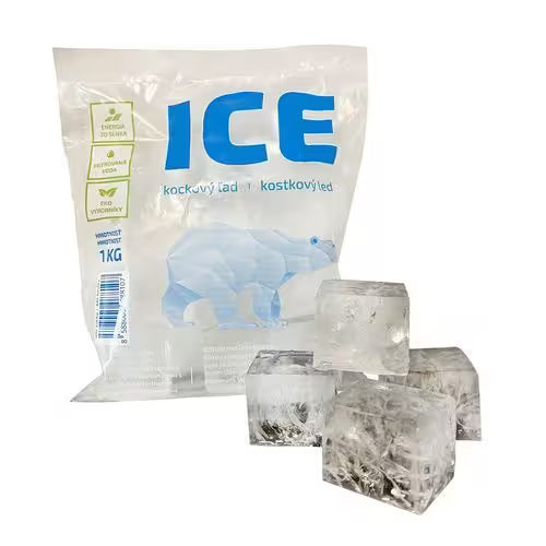 Ľad mrazený kocky XXL 1kg Ice Service