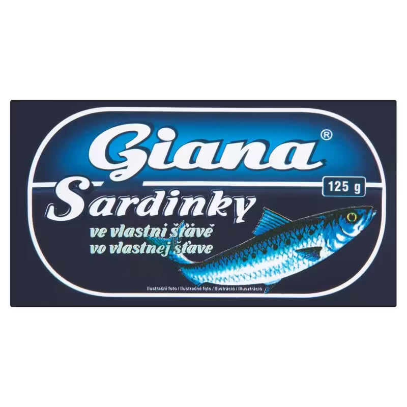 Sardinky vo vlastnej šťave 125g Giana