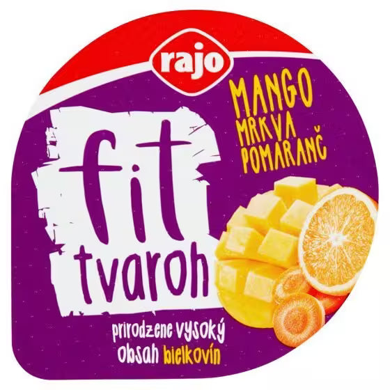 Tvaroh FIT mango mrkva pomaranč 200g Rajo
