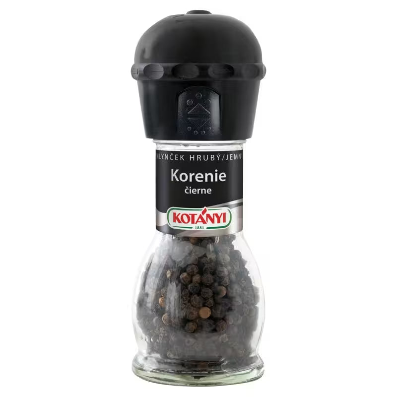 Korenie Čierne korenie Mlynček 36g Kotányi