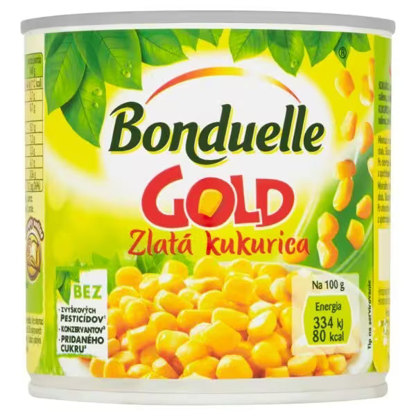 Kukurica zlatá sterilizovaná 425ml(340g) Bonduelle