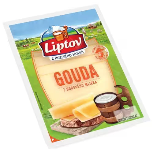 Syr Gouda 45% plátky 90g Liptov