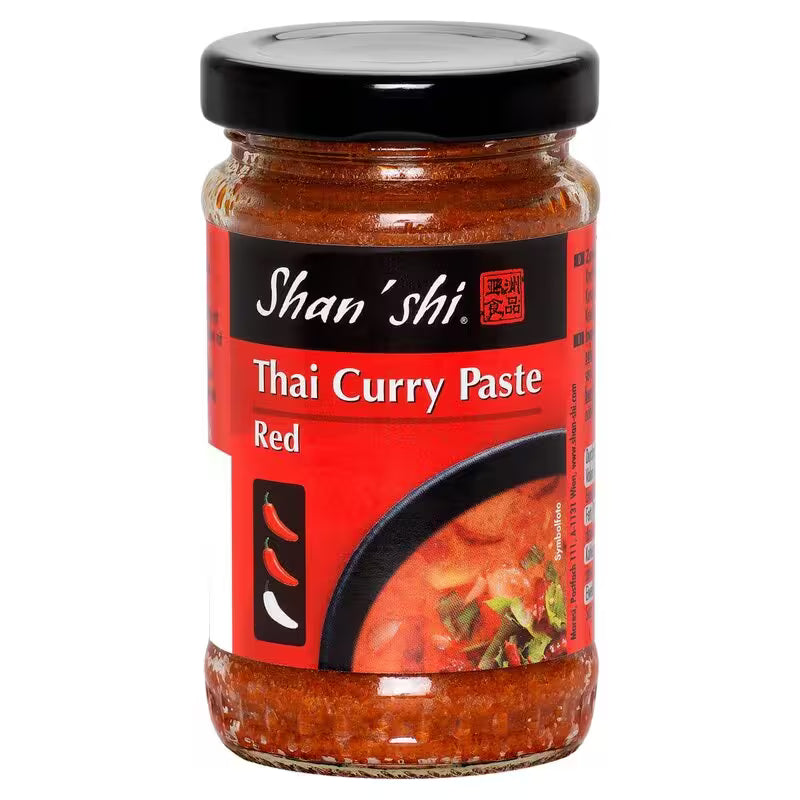 Pasta Thai Curry (Kari) červená štipľavá 115g Shan'shi