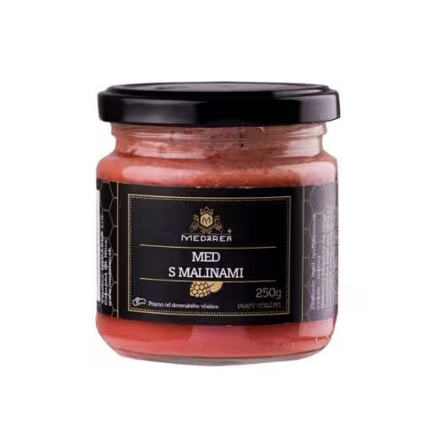 Med s malinami 250g Medáreň