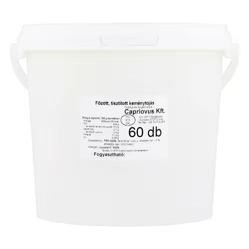 Vajcia varené lúpané v náleve M 3,5kg Capriovus