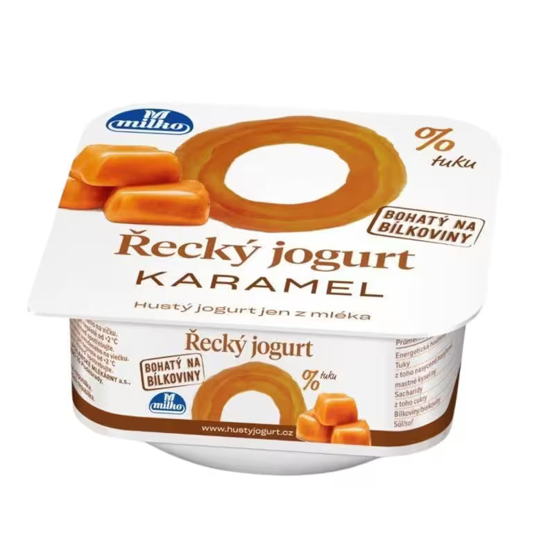 Jogurt Grécky karamelový 0% 140g Milko