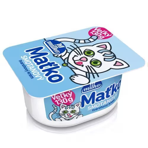 Tvarohový krém smotana MAŤKO 130g Milko