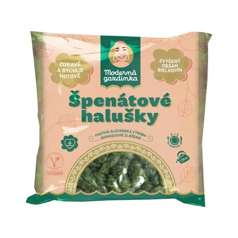 Špenátové halušky 450g Moderná gazdinka