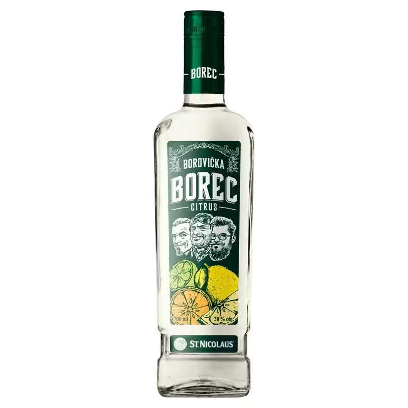 BOREC Borovička Citrus 38% 0,7 l