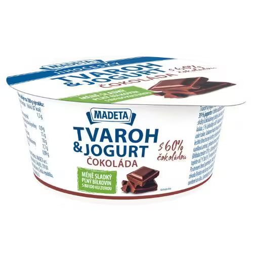 Tvaroh & jogurt čokoláda 135g Madeta