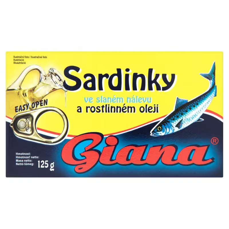 Sardinky v oleji 125g Giana