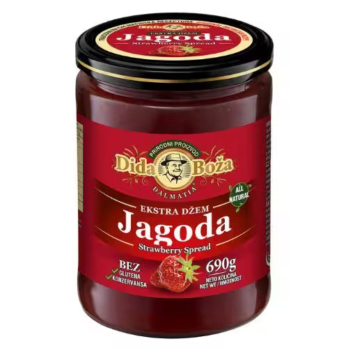 Džem jahodový DIDA BOŽA 690g