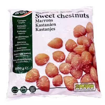 Mrazené Gaštany lúpané celé 1kg Ardo