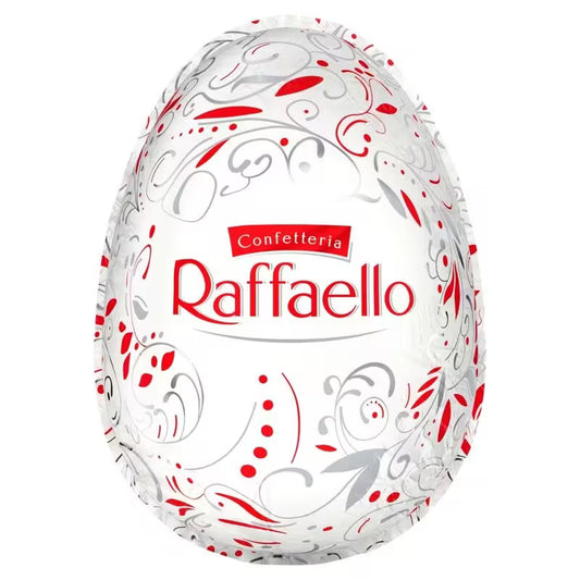 Raffaello vajíčko z bielej čokolády 100g