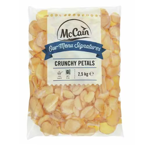 Mrazené Zemiakové vlnky Crunchy Petals 2,5kg McCain
