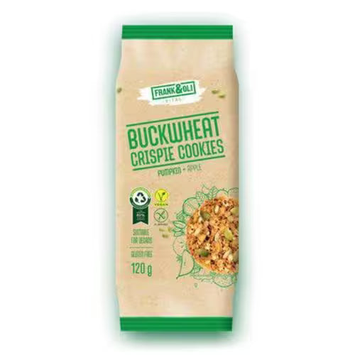 Frank&Oli Buckwheat sušienky tekvica & jablko 120g